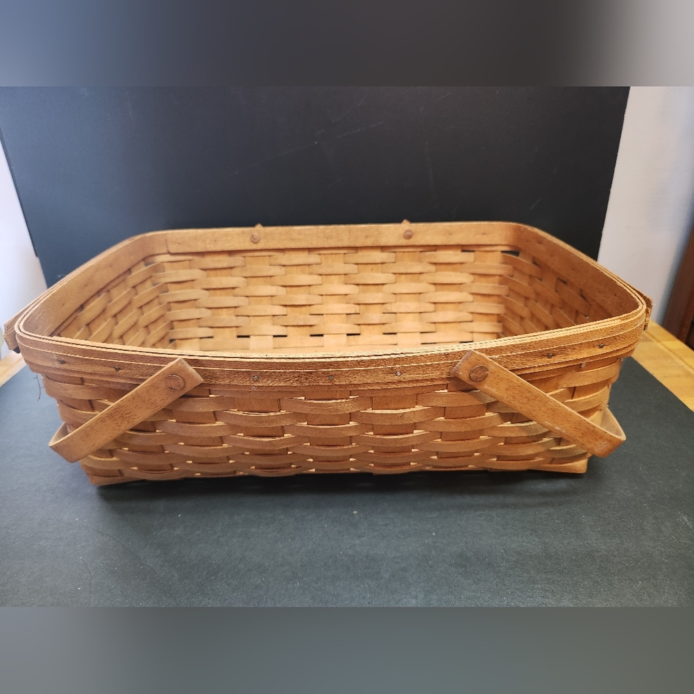 Longaberger Large Gathering Rectangular Basket 1994